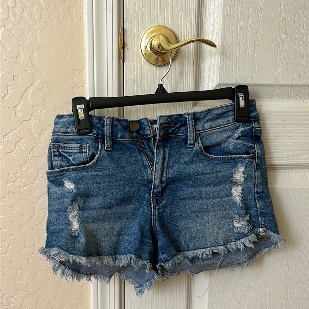 Denim Distressed Women Shorts